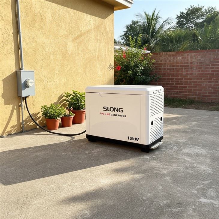 16kw-os generátor Lakossági generátor Gáz áramfejlesztő csendes benzines generátor kettős üzemanyaggal otthoni készenléti kültéri használatra